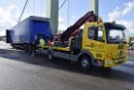 Schwerer LKW VU PKlemm A 4 Rich Olpe auf der Rodenkirchener Bruecke P486